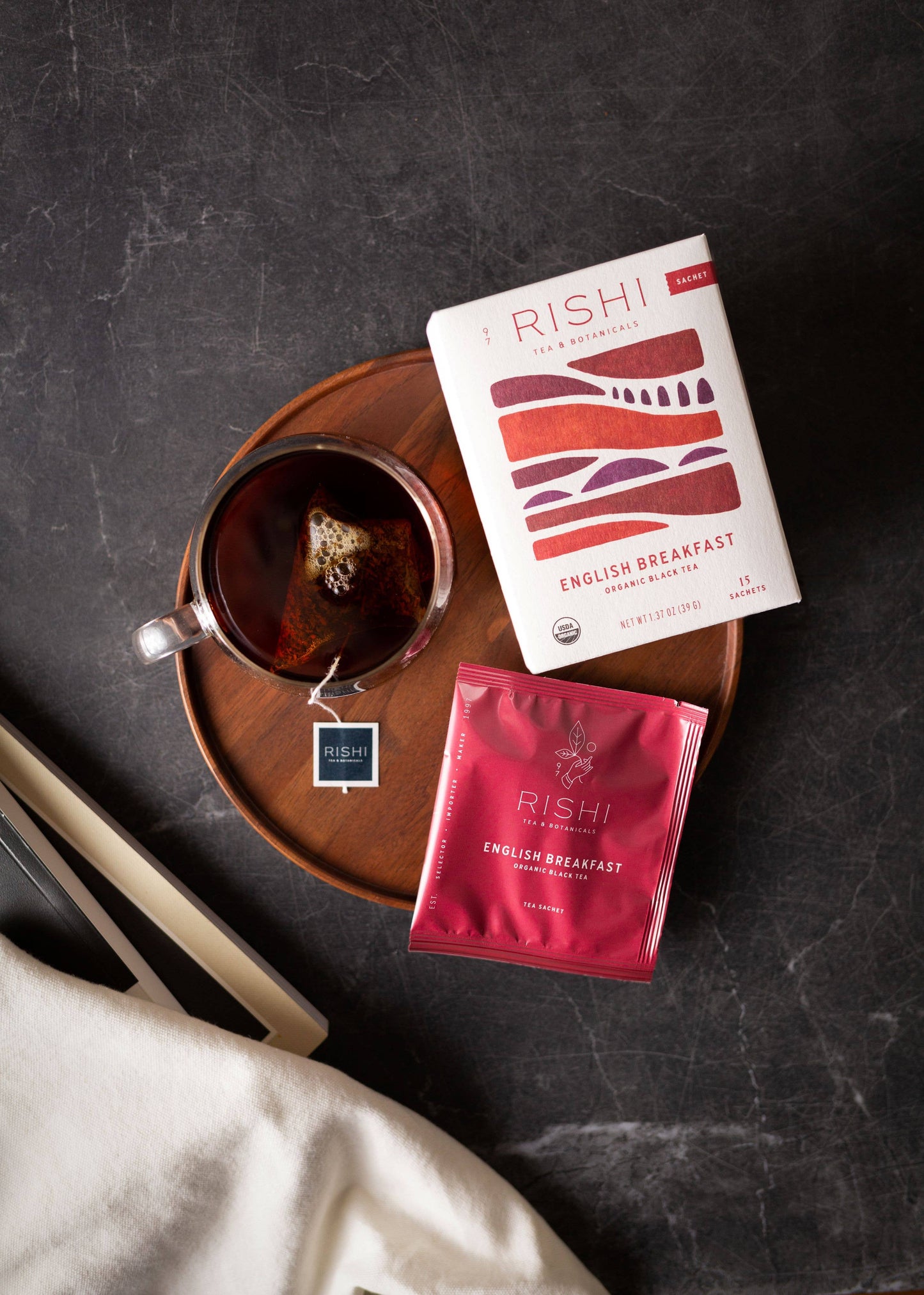 English Breakfast Organic Black Tea Sachets