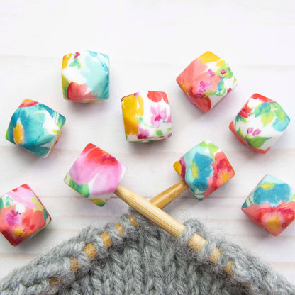Spring Floral Hexagon | Stitch Stoppers