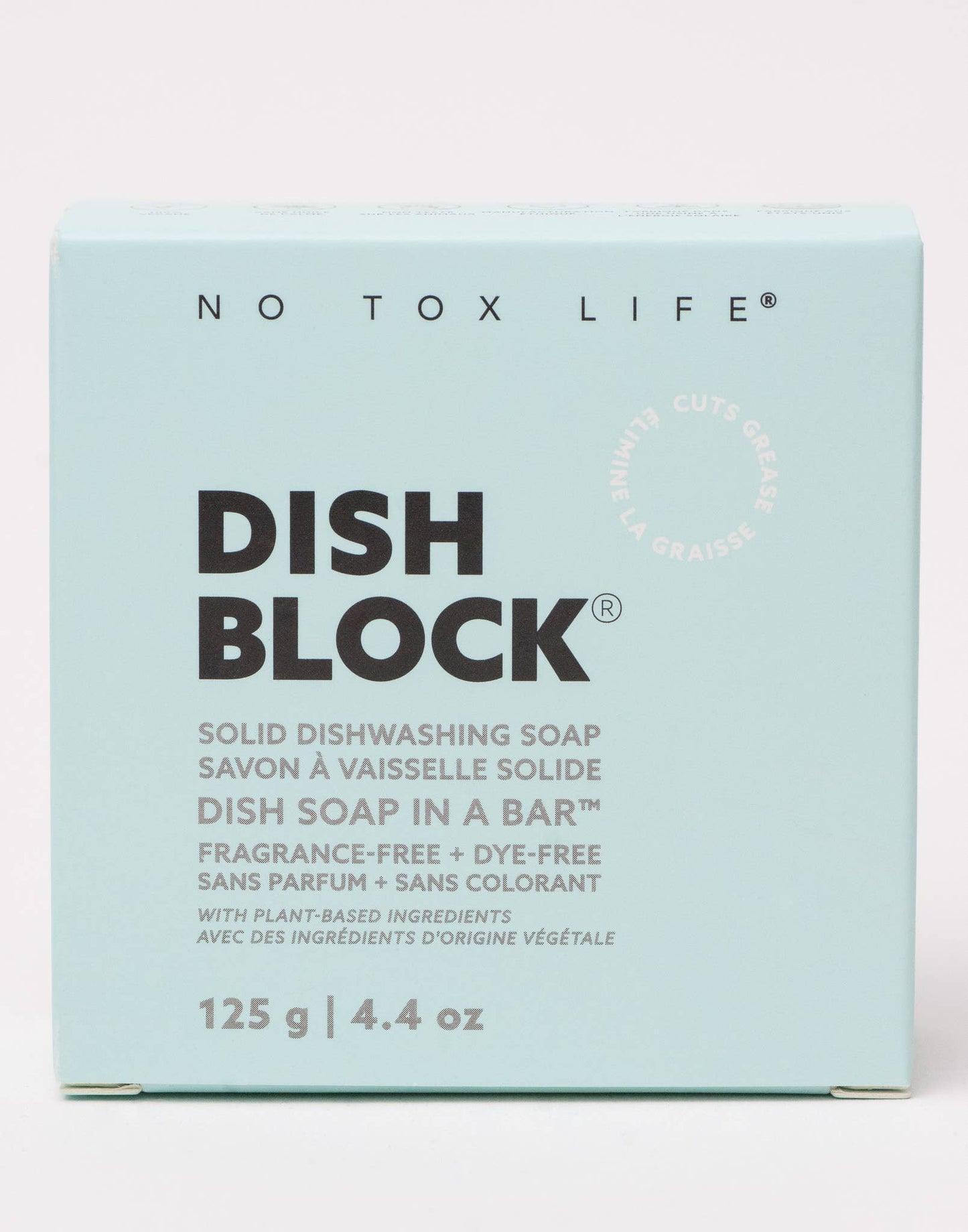 DISH BLOCK® solid dish soap 4.4oz | 125g Fragrance Free