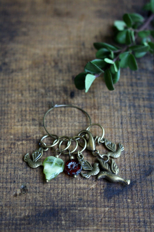 Springtime Bird Stitch Markers