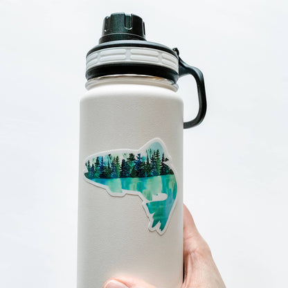 Reflection Trout Fish Sticker