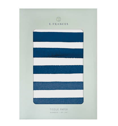 Navy Stripe Tissue Paper | Gift Wrap