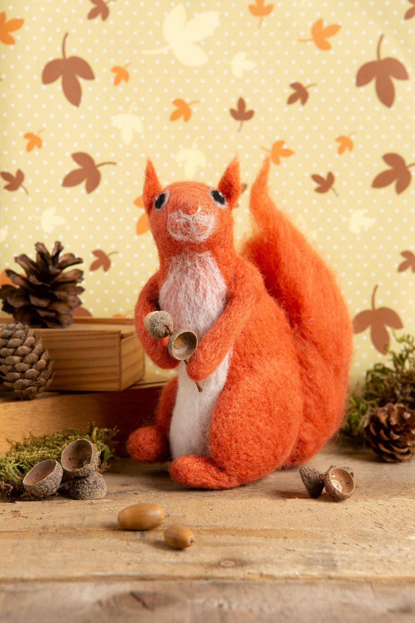 Red Squirrel Needle Felting Kit | Beginner Craft Kit