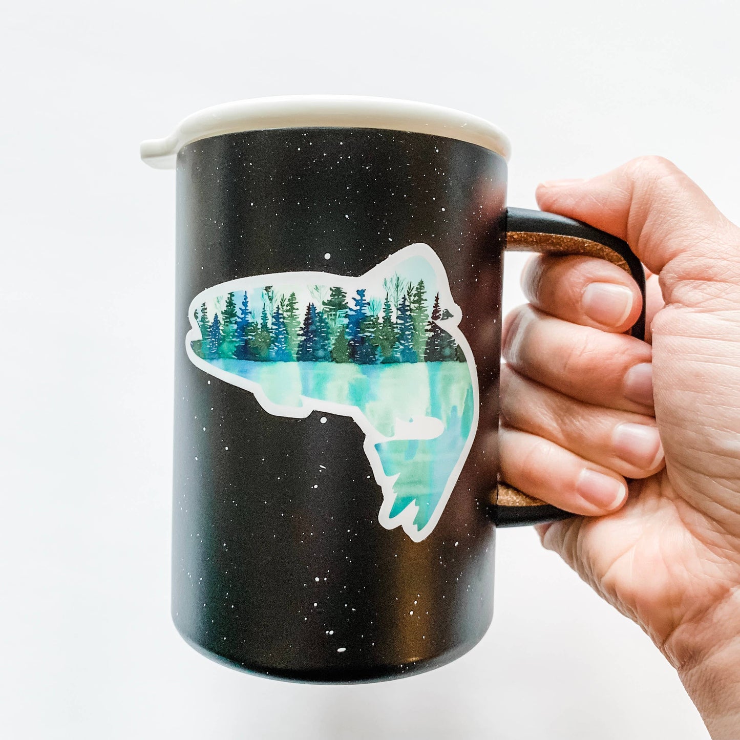 Reflection Trout Fish Sticker