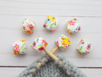 Bright Blossom Hexagon | Stitch Stoppers