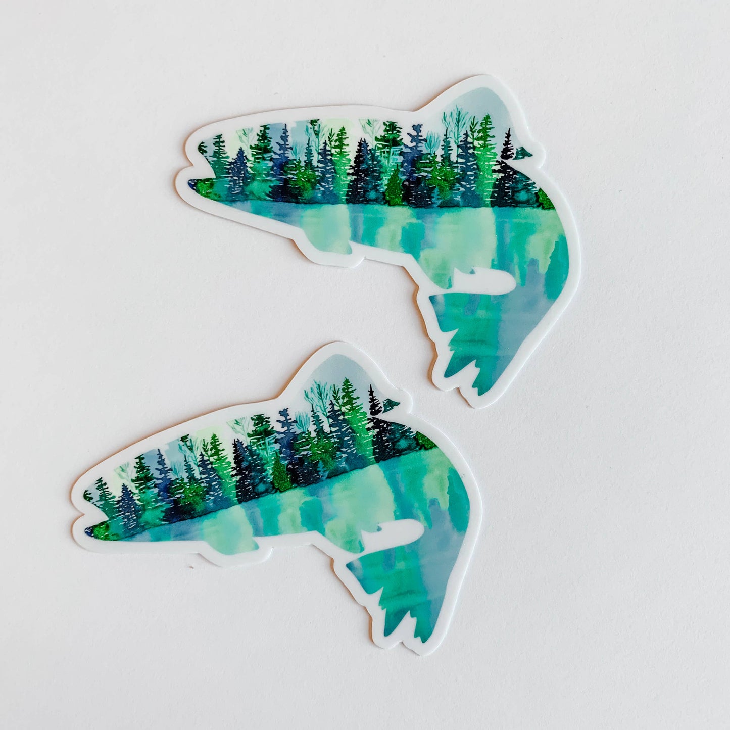 Reflection Trout Fish Sticker
