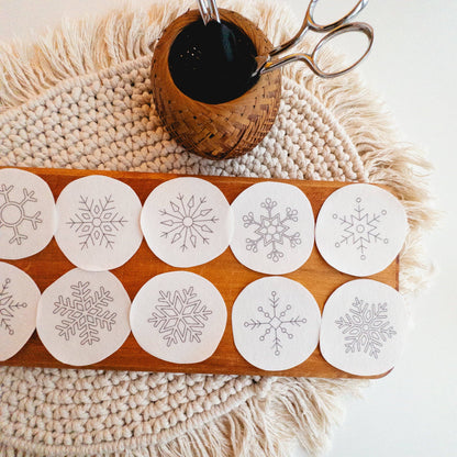 Stick and Stitch Snowflake Embroidery Patterns