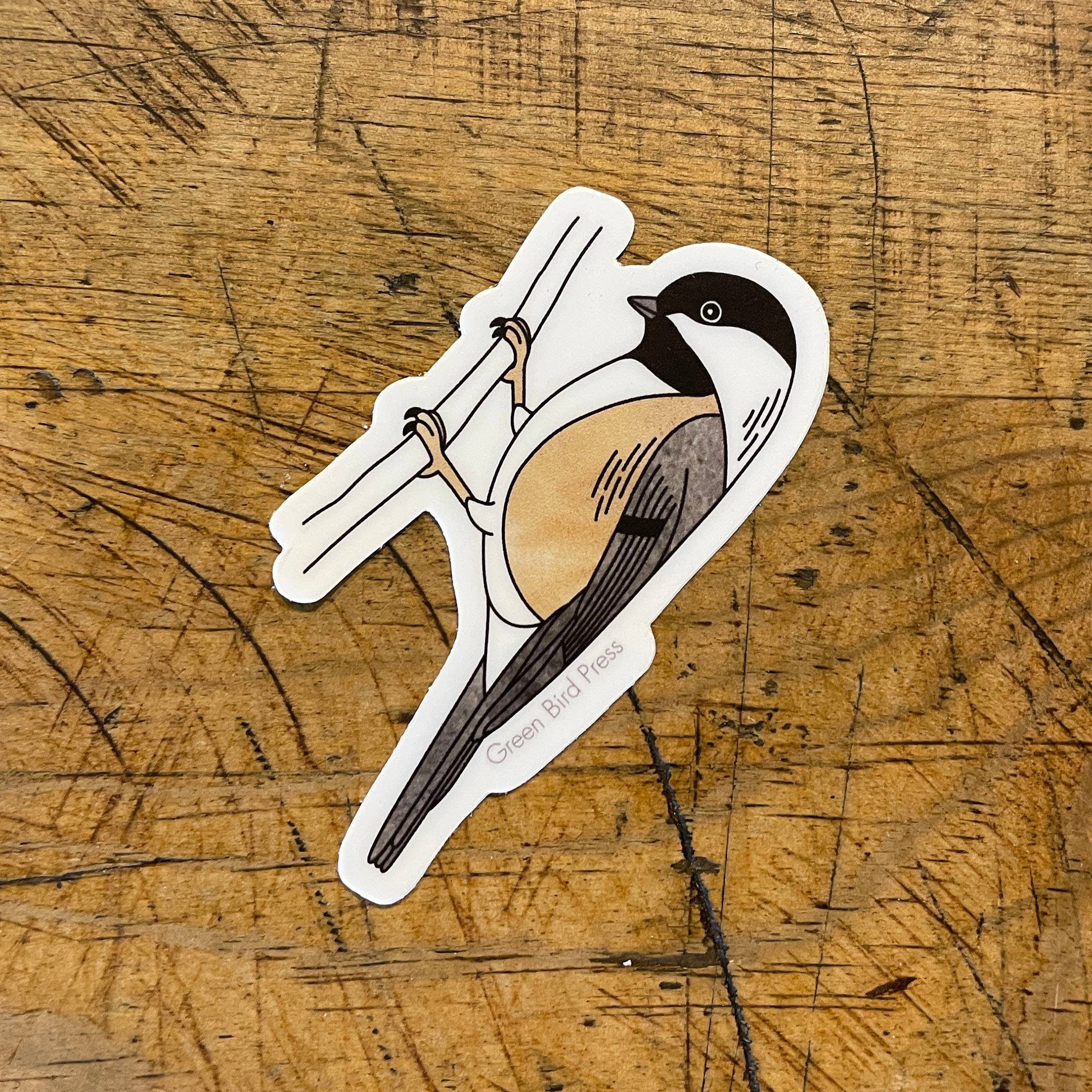 Chickadee Sticker Black-capped Chickadee Sticker – The Net Loft