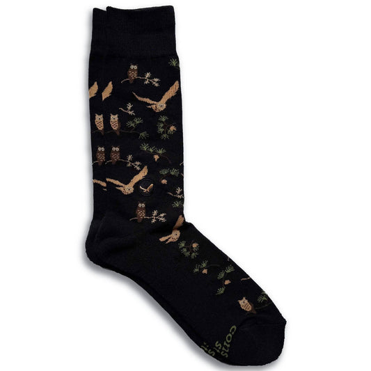 Socks that Protect Owls | Black