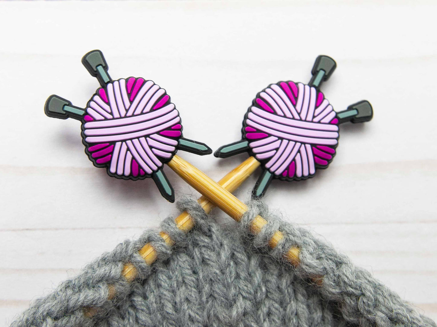 Pink Yarn Ball | Stitch Stoppers