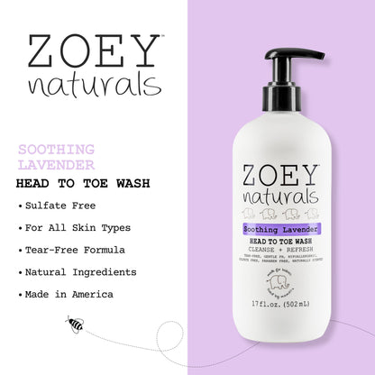 Soothing Lavender Head to Toe Wash - 17oz