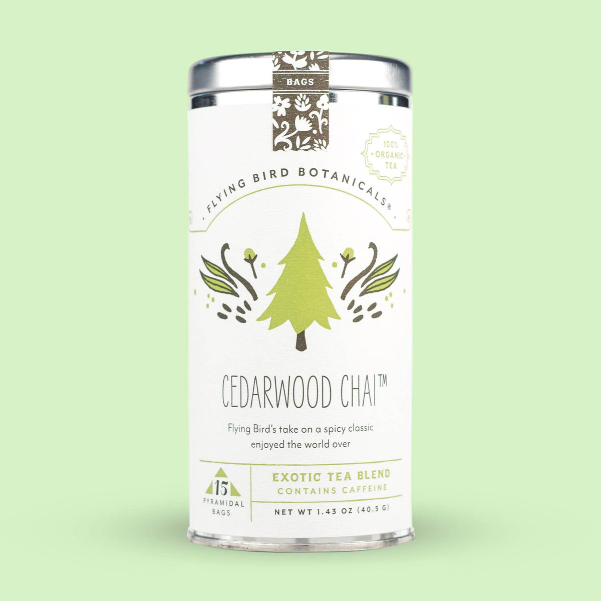Cedarwood Chai – 15 Tea Bag Tin