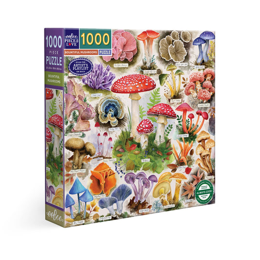 Bountiful Mushrooms 1000 Piece Puzzle