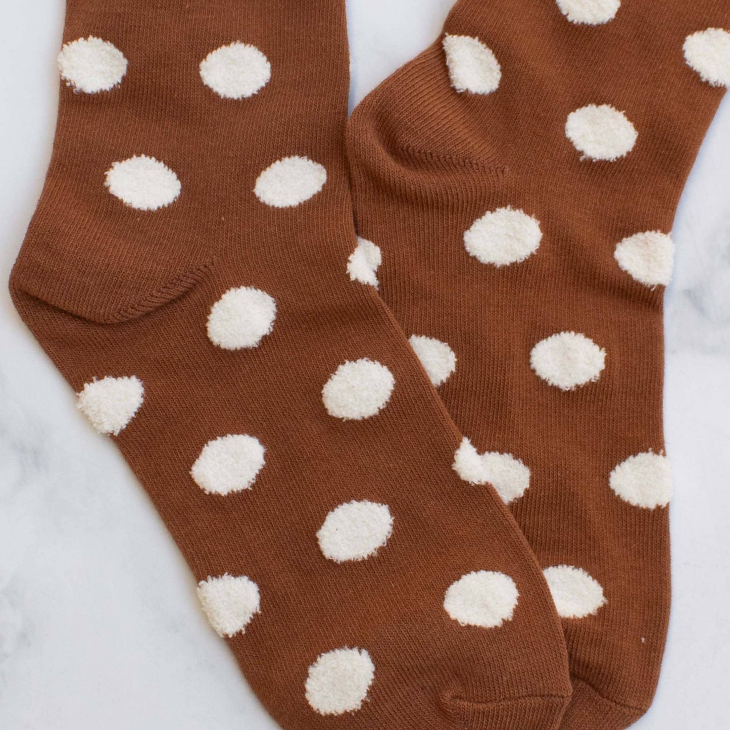 Women's Polka Dots Puff Casual Socks