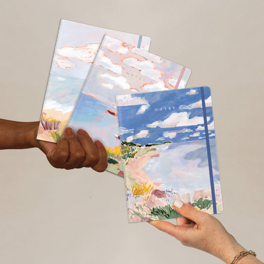 Floral Bluff Sewn Trio Notebook Set