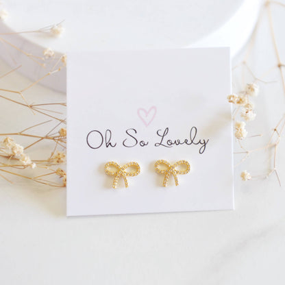 Bow Stud Earrings