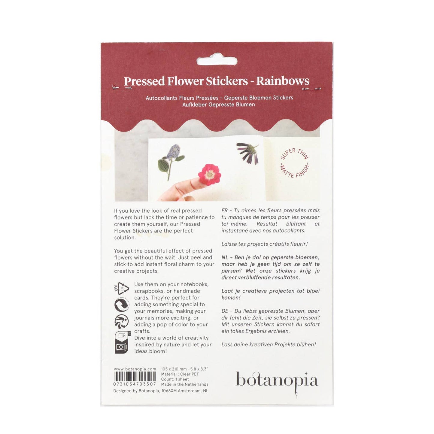 Pressed Flowers Sticker Sheet