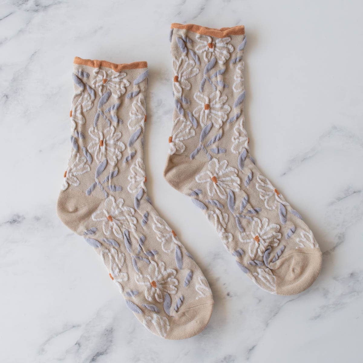 Unique Vintage Floral Socks