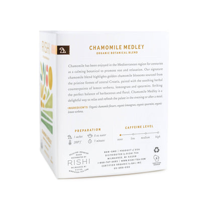 Chamomile Medley Organic Herbal Tea Sachets
