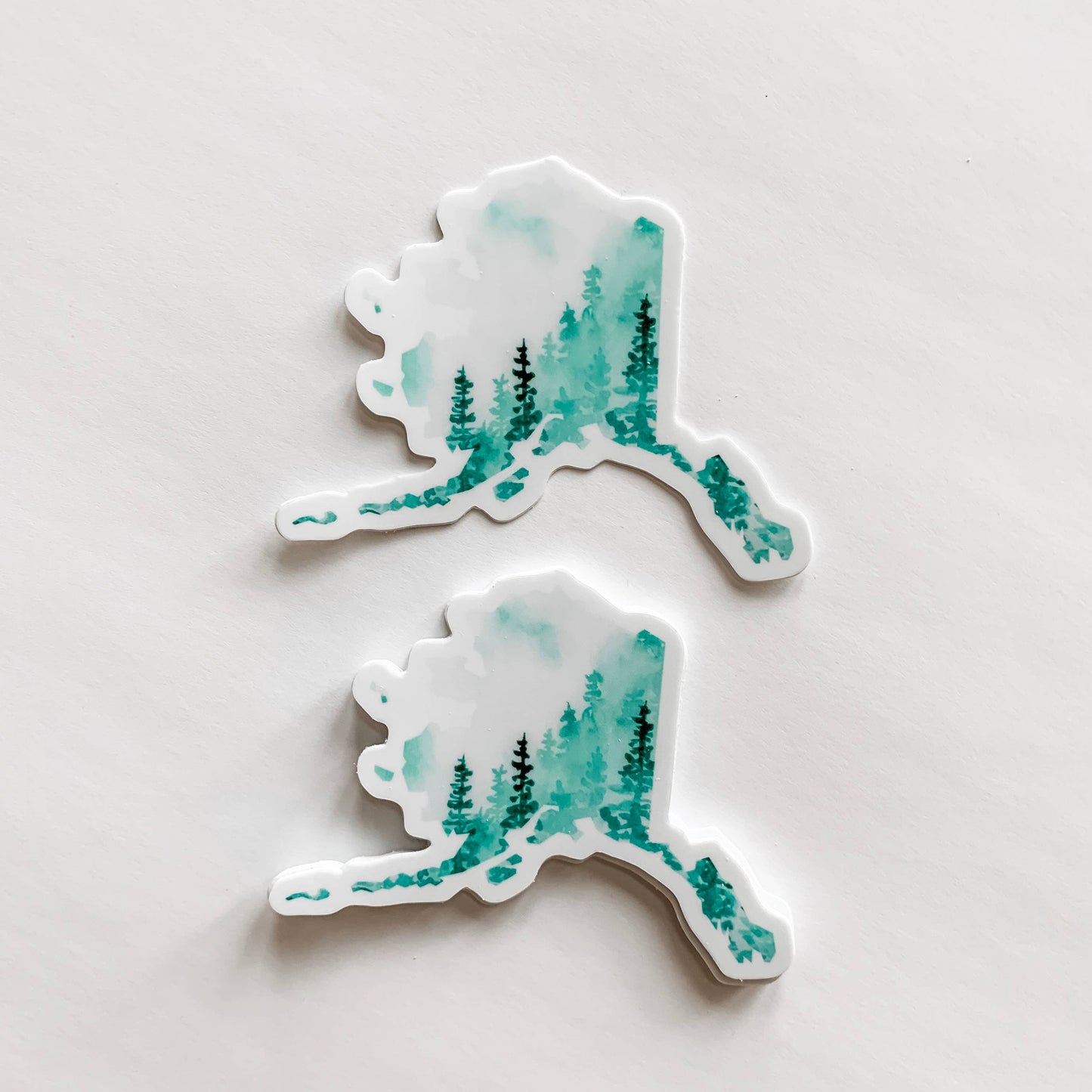 Alaska Forest Green State Sticker