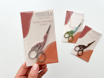 Embroidery stork scissors, small bird scissors