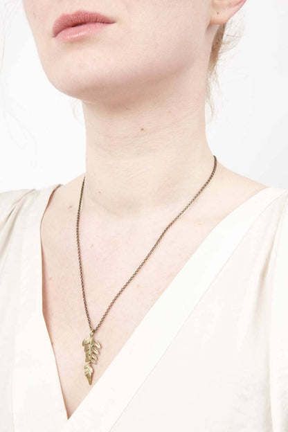 Fern Pendant on Chain - 18" Adj.