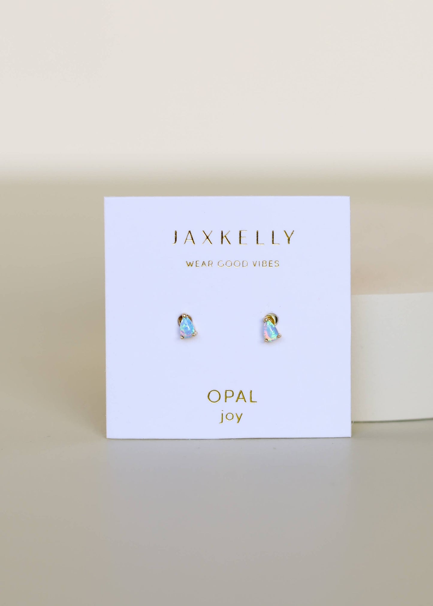Teardrop - Fire Opal - Gold Earrings