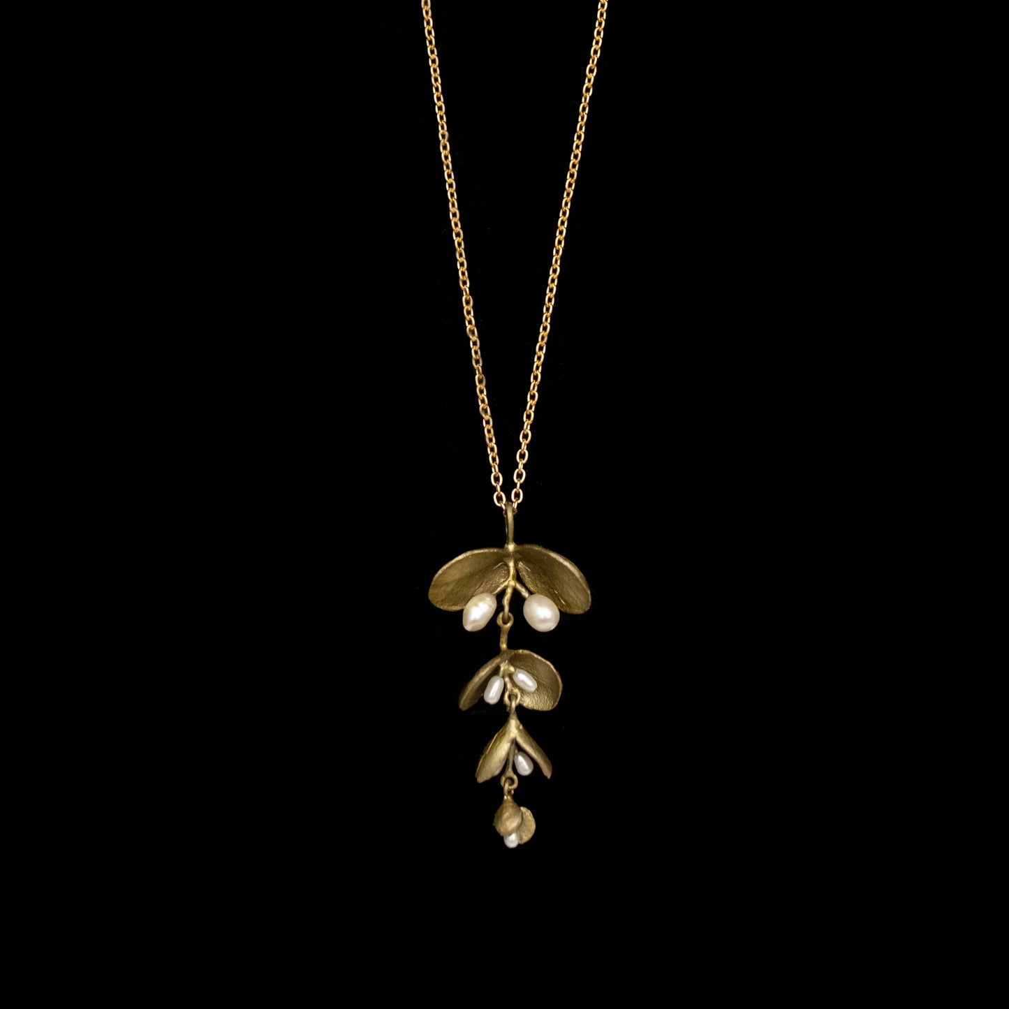 Eucalyptus Seed Statement Pendant - 16" Adj.