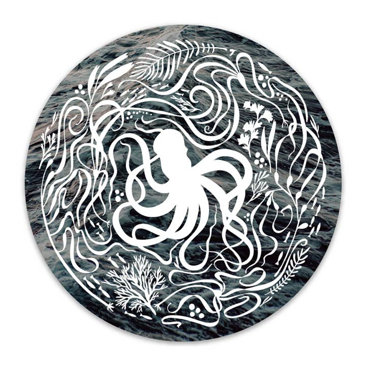 Octopus Garden Sticker: Pacific Marine Flora & Fauna – The Net Loft