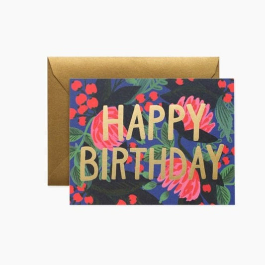 Floral Foil Birthday