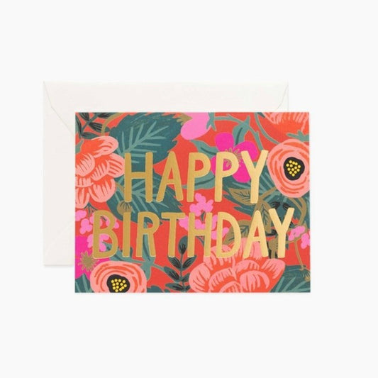 Poppy Birthday Card