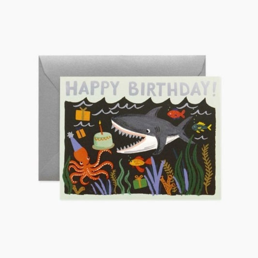 Shark Birthday Card