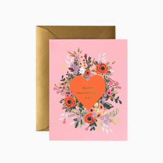 Blooming Heart Valentine Card