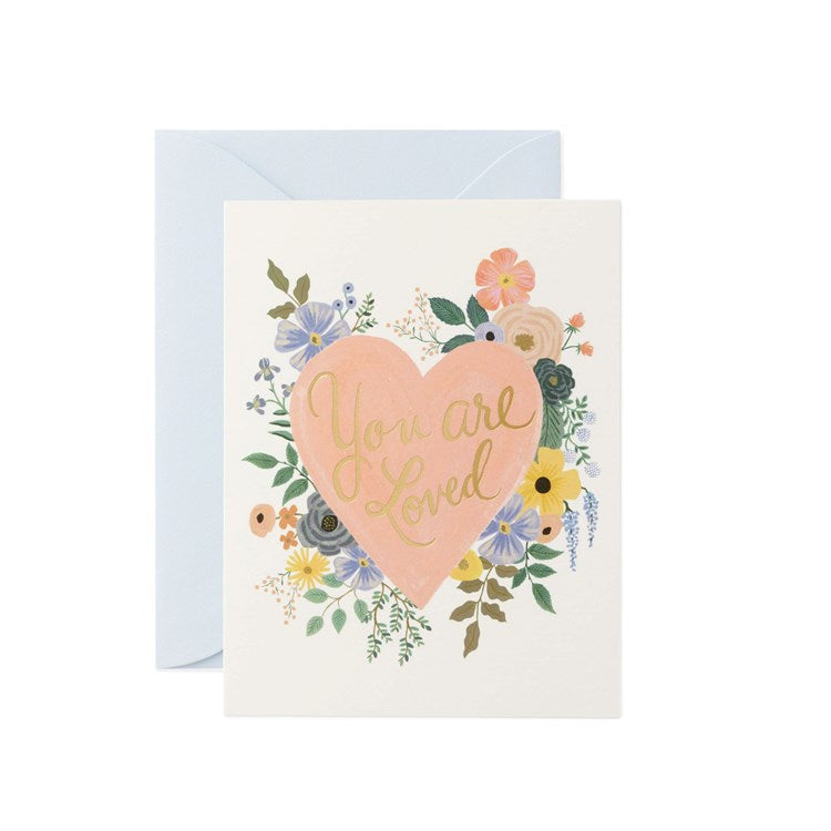 You Are Loved Heart Card
