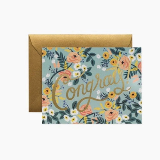 Blue Meadow Congrats card