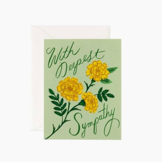 Marigold Sympathy Card