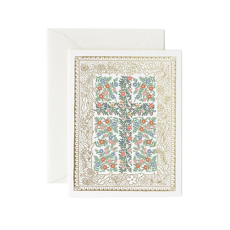 Rosette Baptism Card