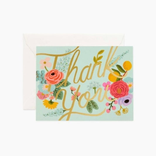 Mint Garden Thank You Card