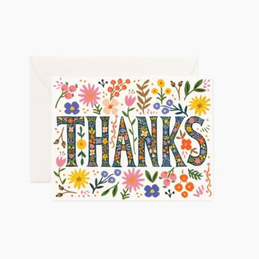 Floral Thanks Card