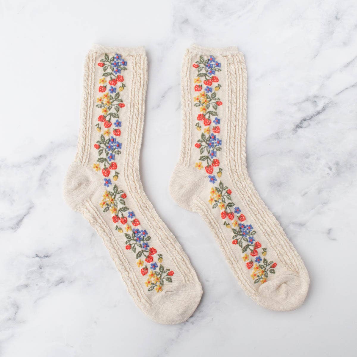 Vintage Strawberry Socks