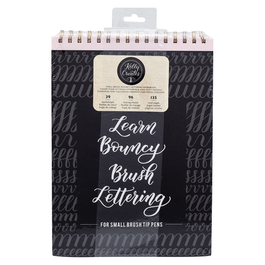 Kelly Creates Small Brush Bouncy Lettering Workbook