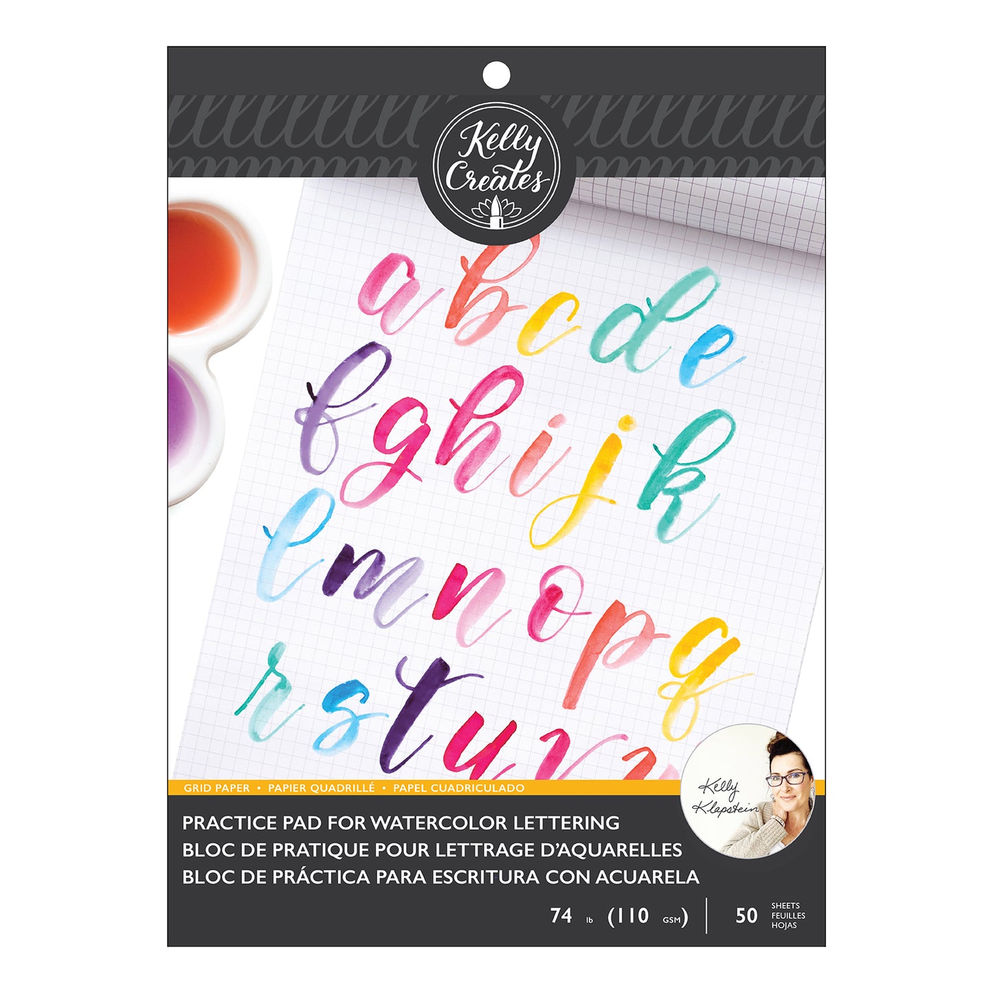 Kelly Creates Practice Pad for Watercolor Lettering | Grid Paper