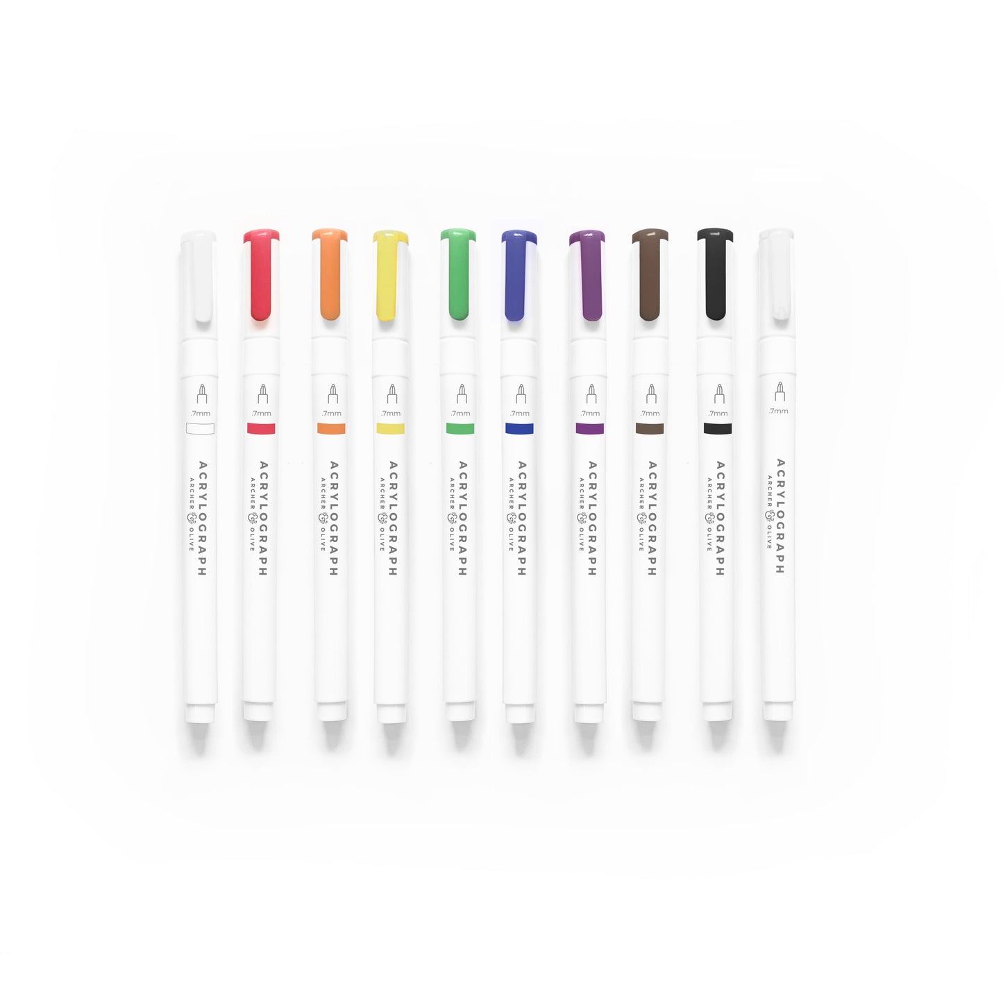 Acrylograph Pens Primary Collection 0.7mm Tip