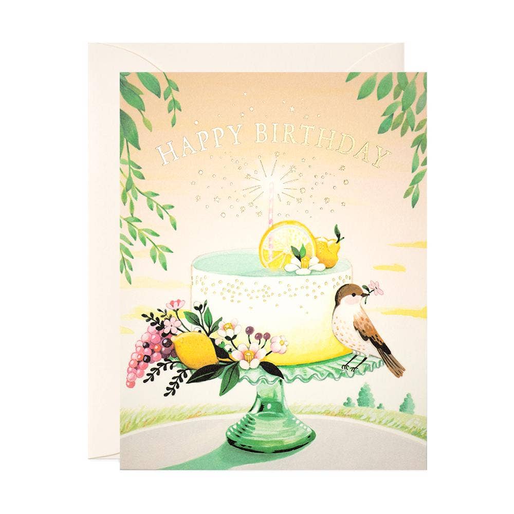 Lemon Cake Birthday Card