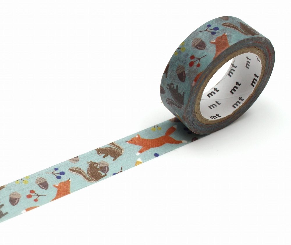 Embroidery Fox and Squirrel Washi Tape