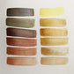 Etchr Pearlescent Watercolours: Golden 12 Half Pan Set