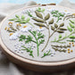 Green Leaves 4" Embroidery Kit
