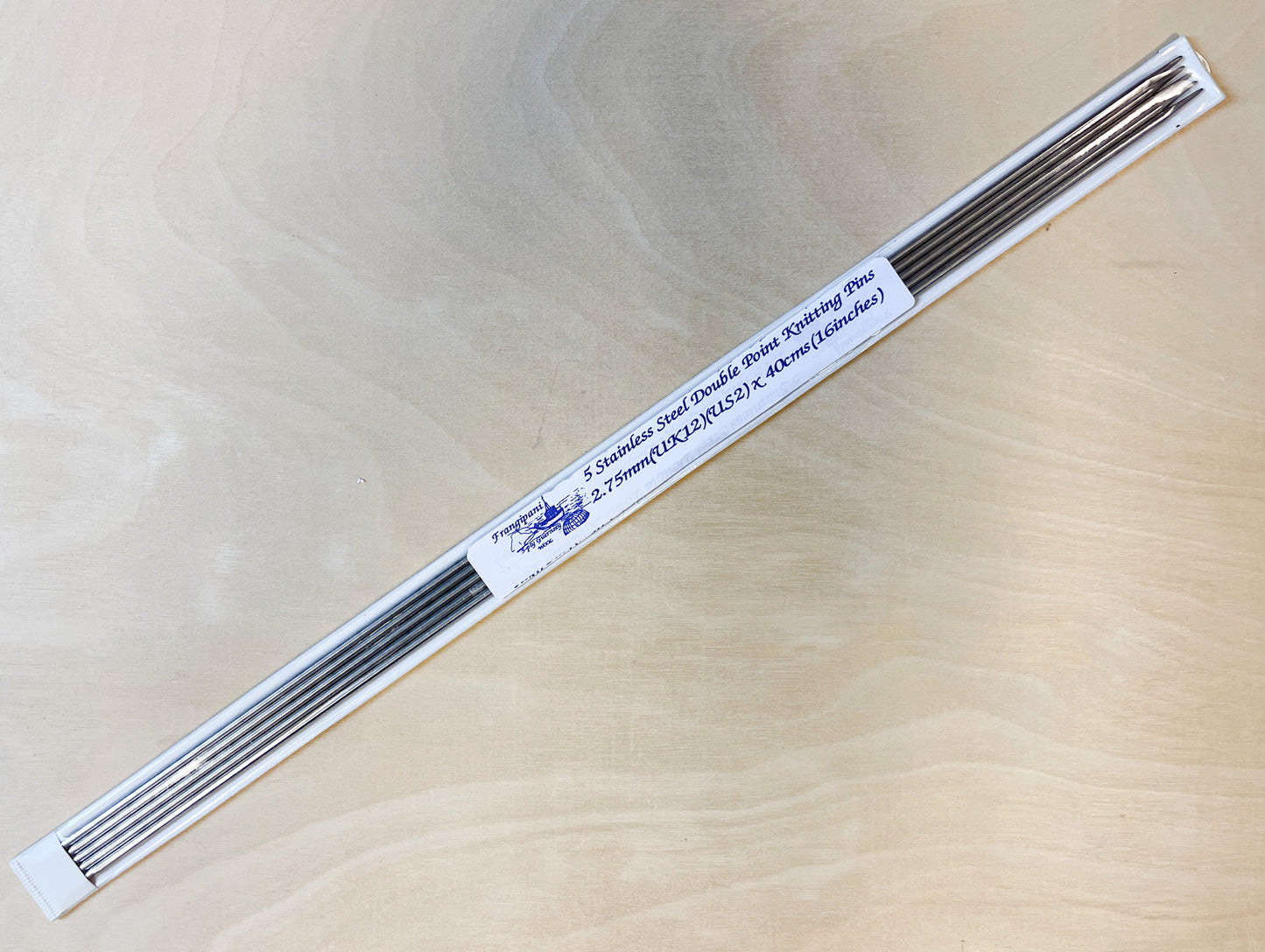 Double Point 16 inch Stainless Knitting Needles