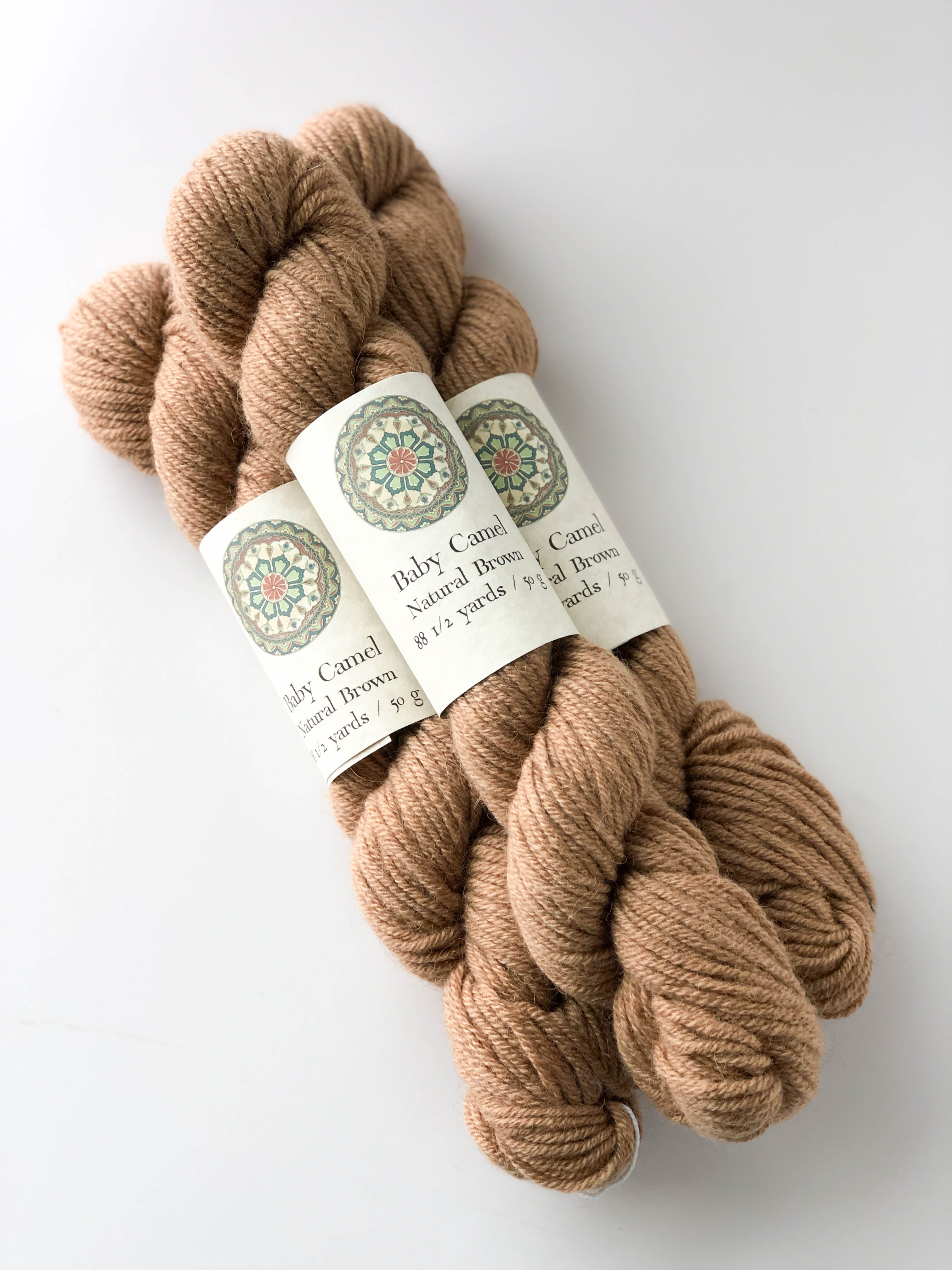 Baby Camel Top Natural Undyed Fiber - Light Brown - 1 oz