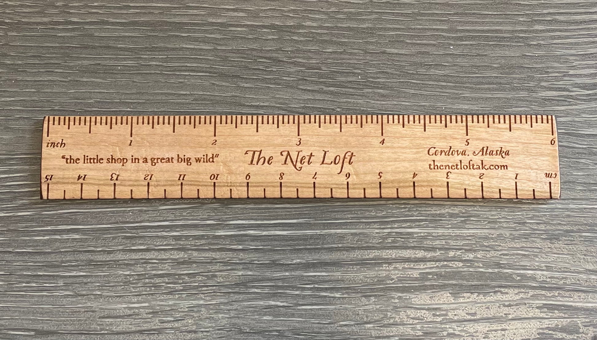 Net Loft six inch wooden ruler